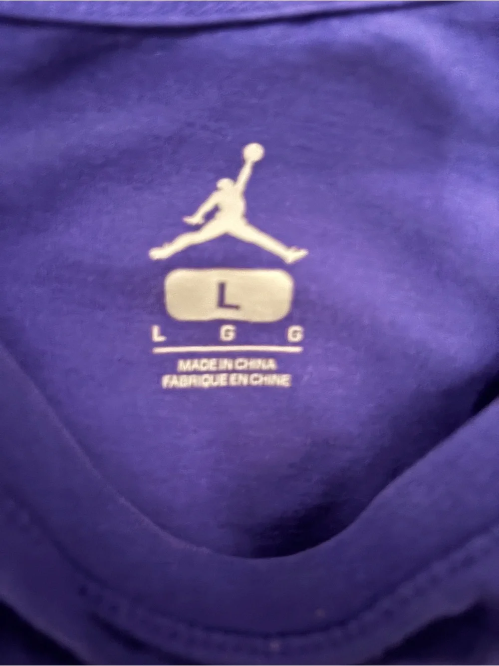 Jordan Men's Purple “GOAT” Graphic Short-Sleeve T-Shirt